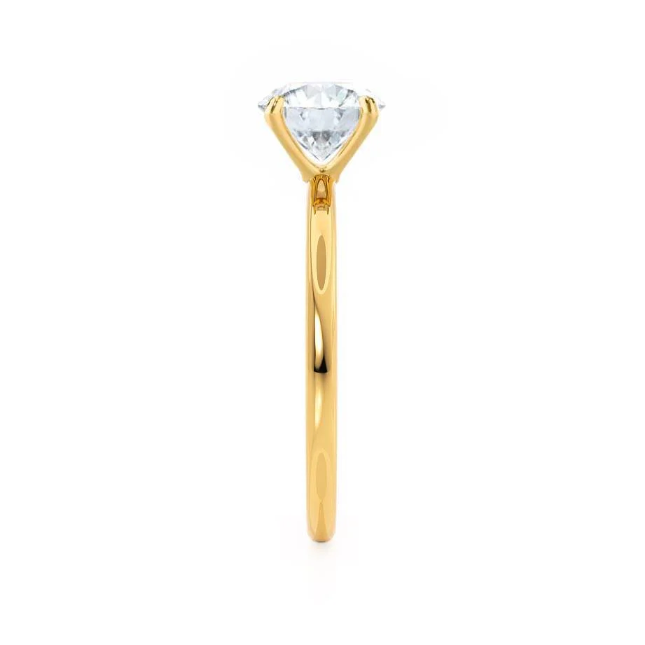 Certified 1.00 CT Oval Cut EF VS/SI Lab Grown Diamond Anniversary Ring 925 Sterling Silver With Vermeil Gold
