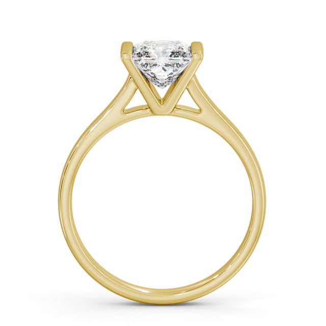 Certified 1.00 CT Princess Cut Lab Grown Diamond Engagement & Anniversary Ring 925 Sterling Silver With Vermeil Gold