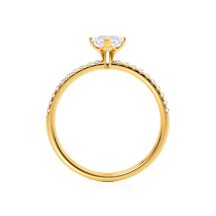 Certified 1.20 CT Marquise Cut EF VS/SI Lab Grown Diamond Nordic Gold Engagement Ring (Demi -Fine)