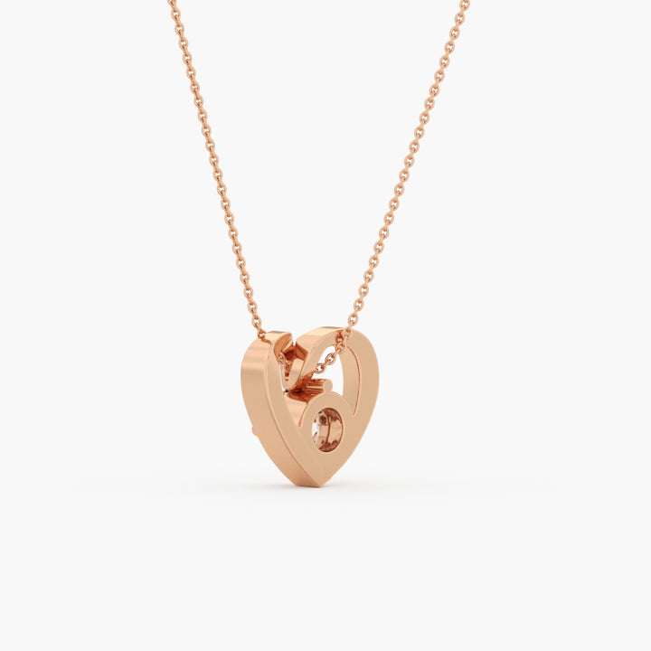 0.50 CT Round Cut EF VS/SI Lab Grown Diamond Pendant 925 Sterling Silver With Vermeil Gold (Without Chain)