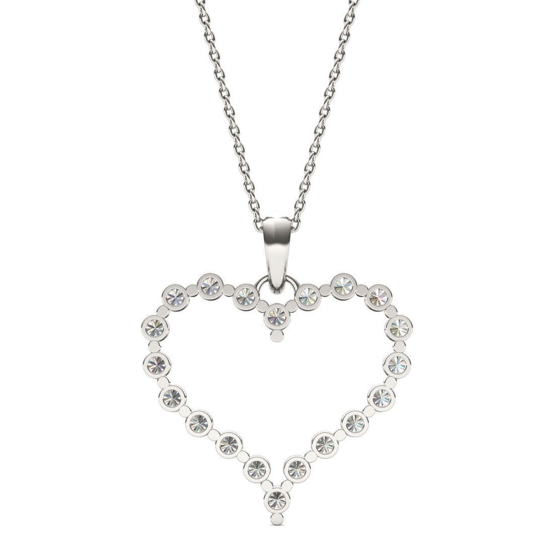 0.76 CT Round Cut EF VS/SI Lab Grown Diamond Pendant 925 Sterling Silver With Vermeil Gold (Without Chain)