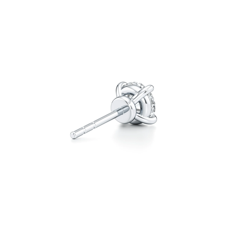 0.50 CT Round Cut Certified VS/SI Lab Grown Diamond Stud Earrings 925 Sterling Silver With Vermeil Gold