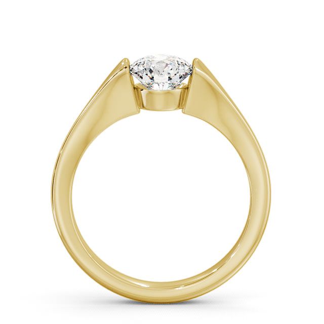 Certified Round Cut 1.00 CT EF VS/SI Lab Grown Diamond Women's Engagement Ring 925 Sterling Silver With Vermeil Gold
