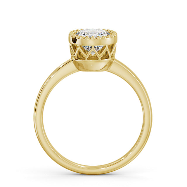 Certified 1 CT VS/SI Lab Grown Diamond  Engagement Ring 925 Sterling Silver With Vermeil Gold