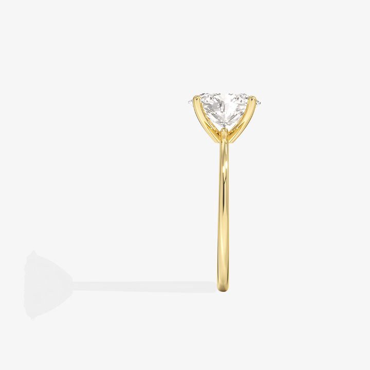 Certified 1.00 CT Princess Cut EF VS/SI Lab Grown Diamond Nordic Gold Engagement Ring (Demi -Fine)
