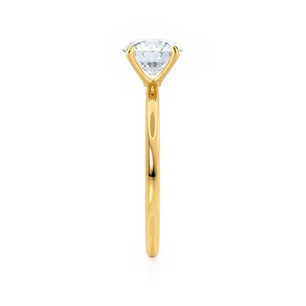 Certified 1.00 CT Radiant Cut EF VS/SI Lab Grown Diamond Engagement Ring 925 Sterling Silver With Vermeil Gold