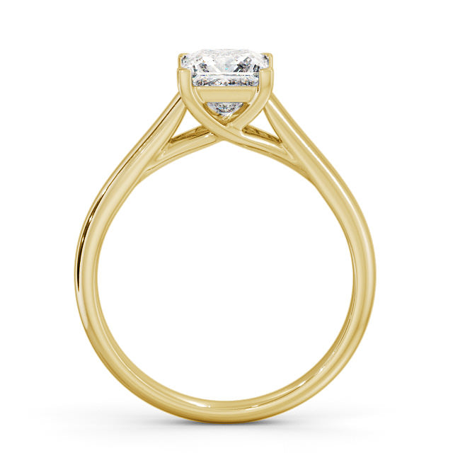 Certified 1.07 CT Princess Cut VS/SI Lab Grown Diamond Wedding Ring 925 Sterling Silver With Vermeil Gold