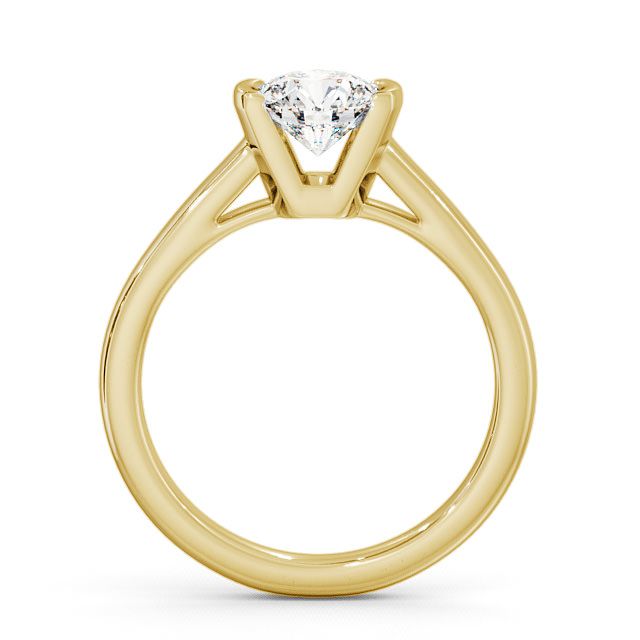 Certified 1.00 CT Round Cut Lab Grown Diamond Engagement & Wedding Ring 925 Sterling Silver With Vermeil Gold