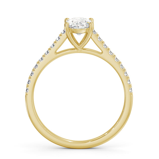 Certified 1.18 CT Oval Cut VS/SI Lab Grown Diamond Wedding Ring 925 Sterling Silver With Vermeil Gold