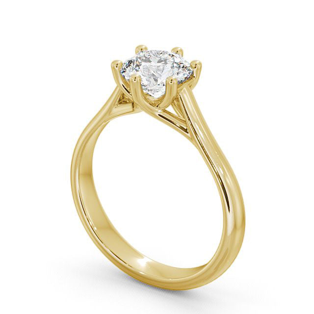 Certified 1.00 CT EF VS/SI Lab Grown Diamond Engagement Ring 925 Sterling Silver With Vermeil Gold