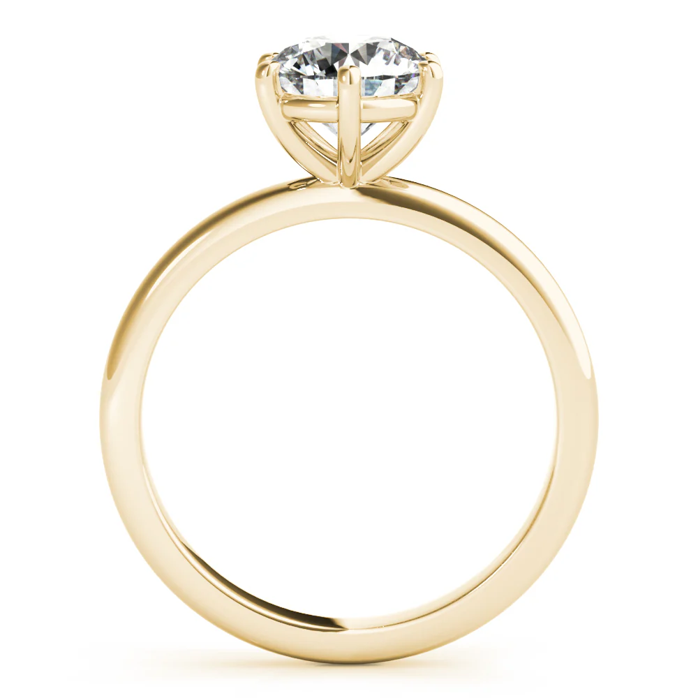 Certified 1.00 CT Round Cut EF VS/SI Lab Grown Diamond Anniversary Ring 925 Sterling Silver With Vermeil Gold