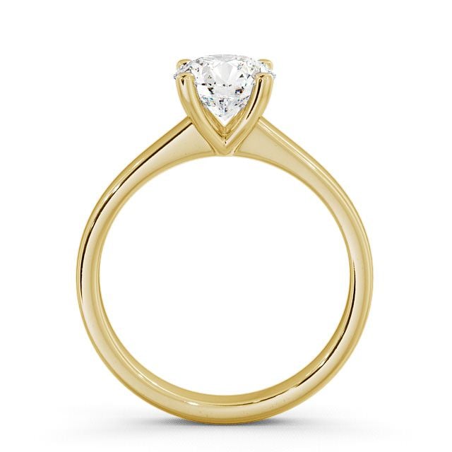 Certified 1.00 CT Round Cut VS/SI Lab Grown Diamond Beautiful Wedding Ring 925 Sterling Silver With Vermeil Gold