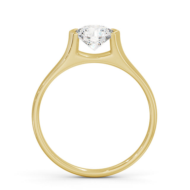 Certified 1.00 CT Round Cut Lab Grown Diamond Women's Engagement & Wedding Ring 925 Sterling Silver With Vermeil Gold