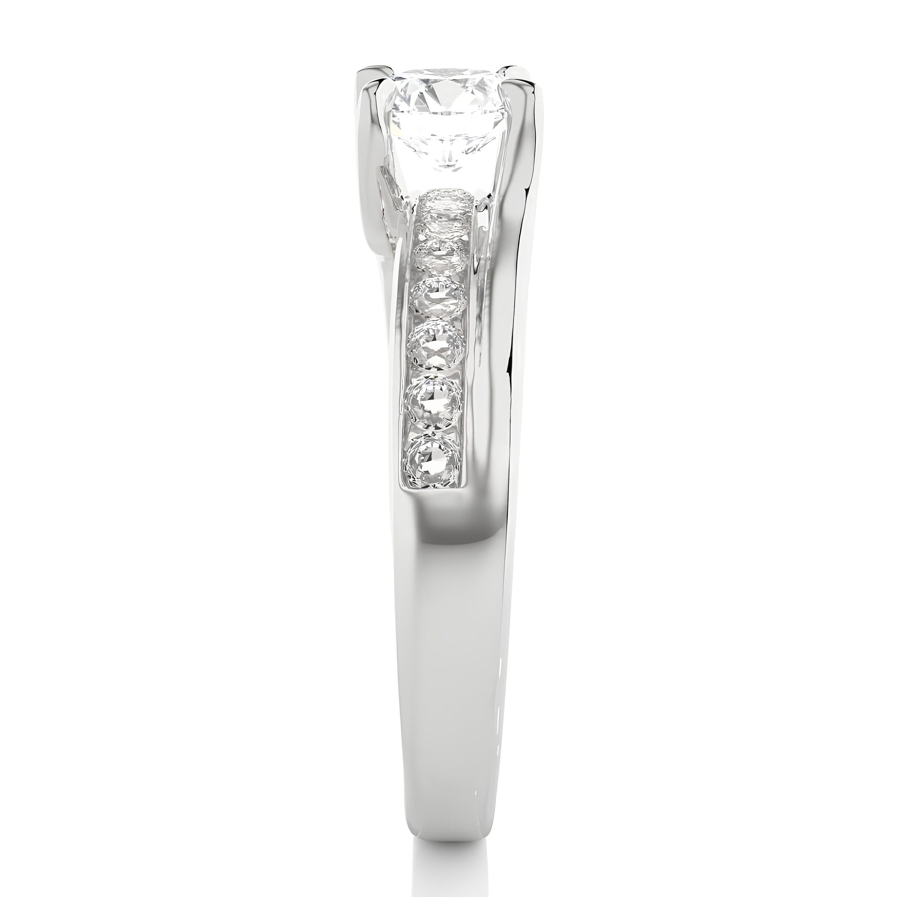 0.50 Ct Certified Lab-Grown Diamond Solitaire Engagement Ring – Conflict-Free EF VS/SI Diamond Set in 14K Real Gold