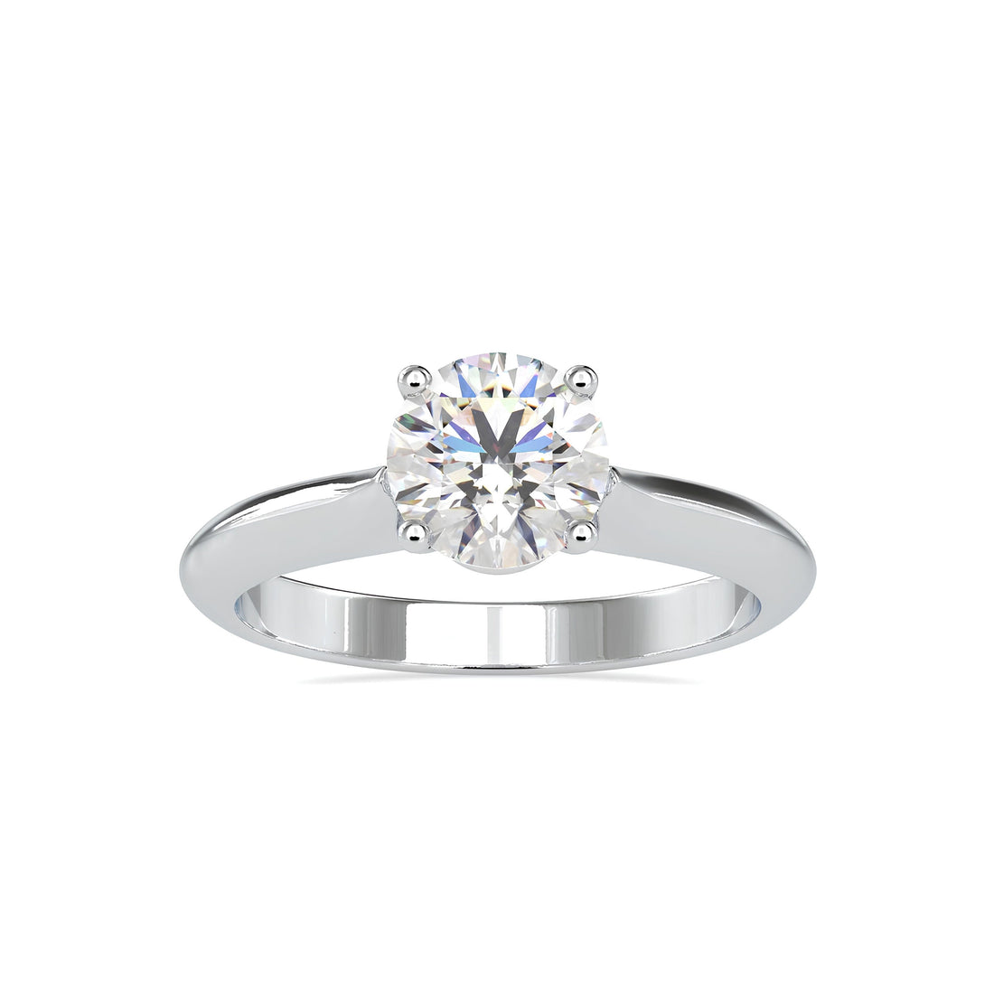 IGI Certified 1.00 Ct Lab-Grown Diamond Solitaire Engagement Ring – EF VS/SI Diamond in 14K Solid Gold – Ideal Wedding or Anniversary Gift