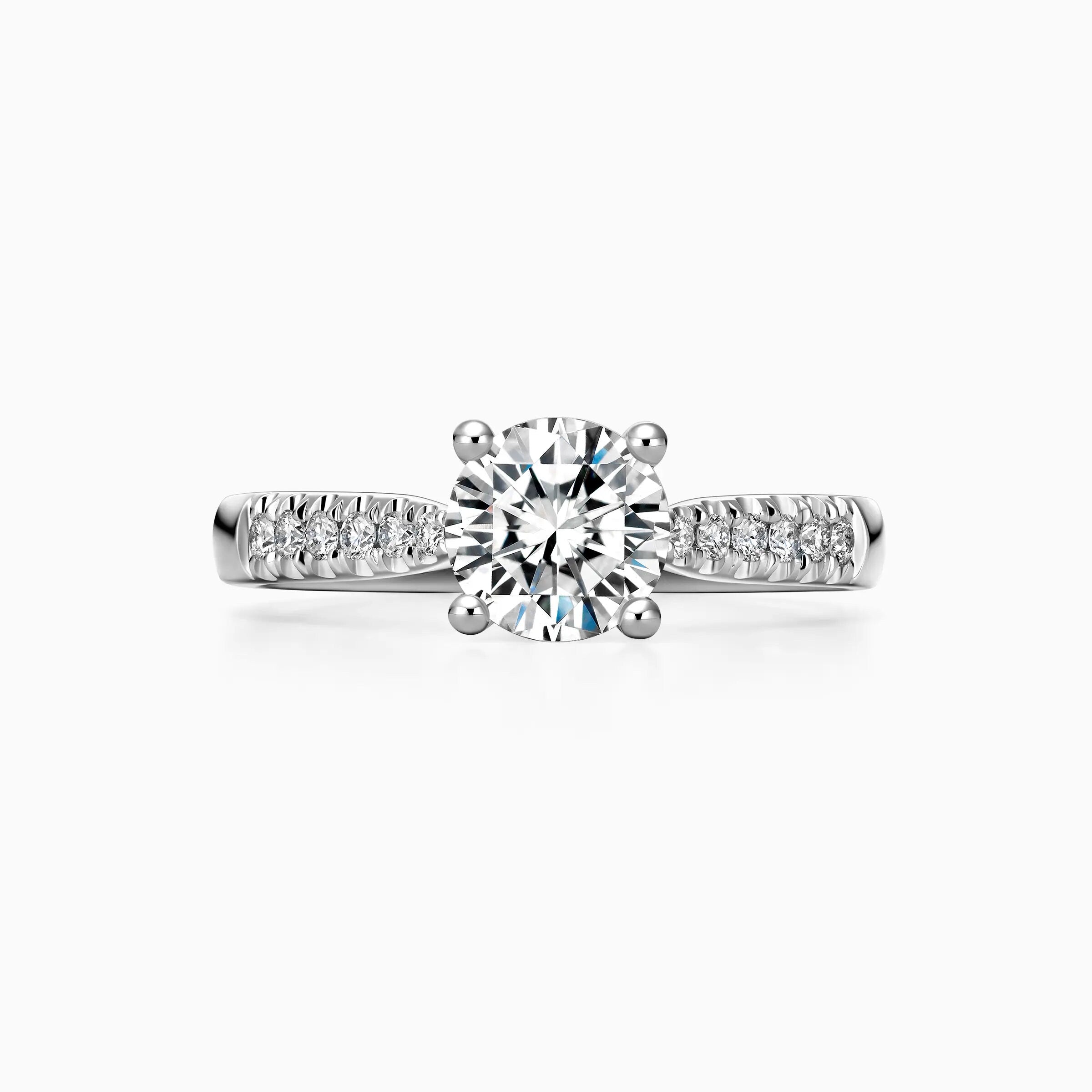 Round Solitaire Wedding Ring featuring 0.25 - 2.00 Ct IGI Certified EF VS/SI Lab Grown Diamond 14K Real Gold Engagement Ring