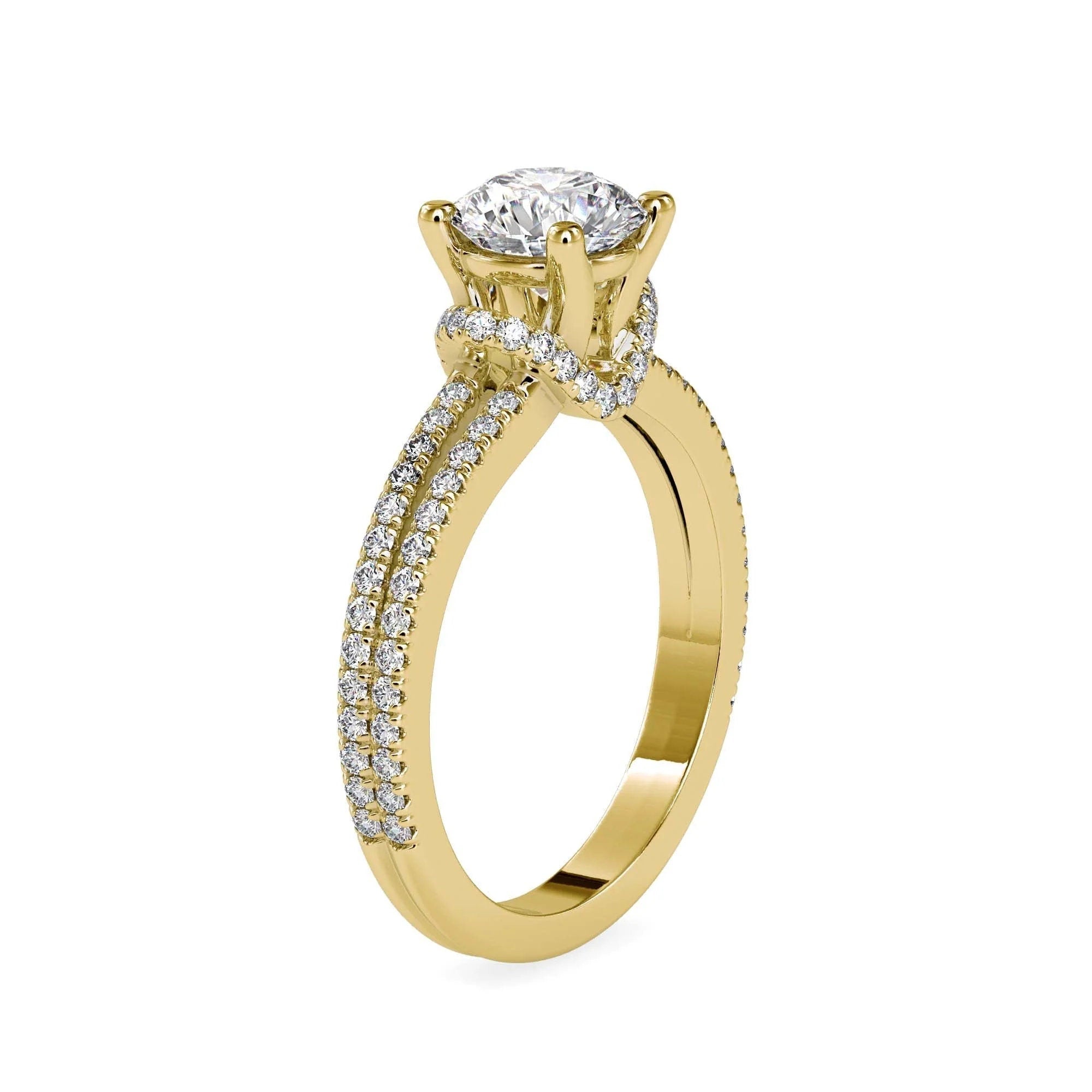 Certified 1.00 CT Lab-Grown Diamond Solitaire Engagement Ring – Conflict-Free Diamond Set in 14K Solid Gold