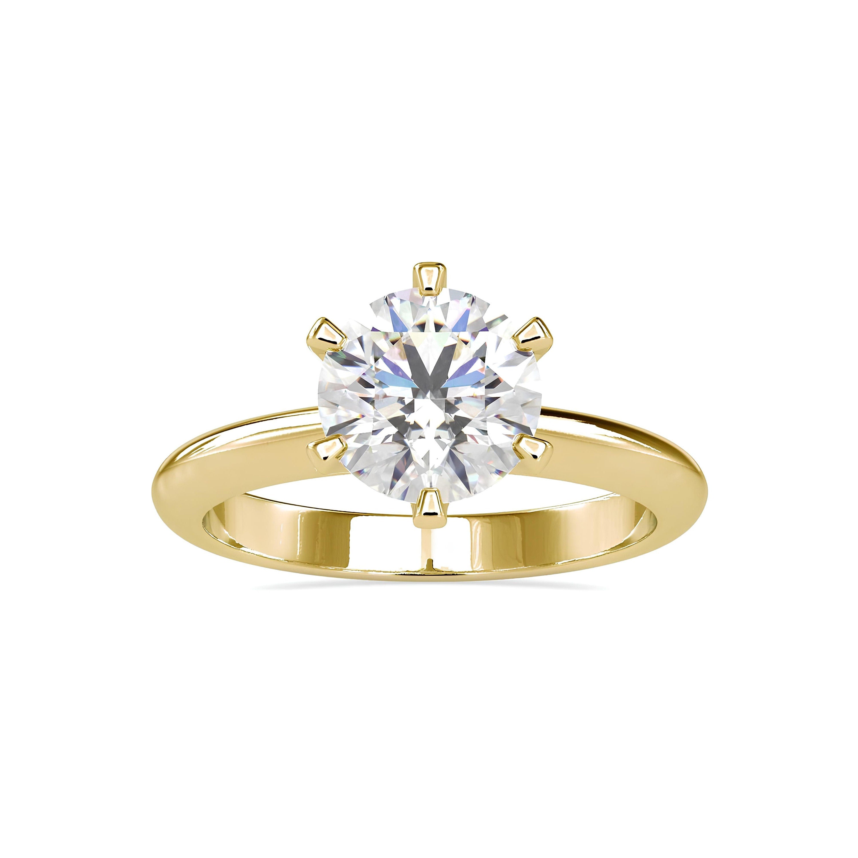 Sparkling Love in Style: IGI Certified EF VS/SI Lab-Grown Diamond Solitaire Engagement Ring in 14K Gold