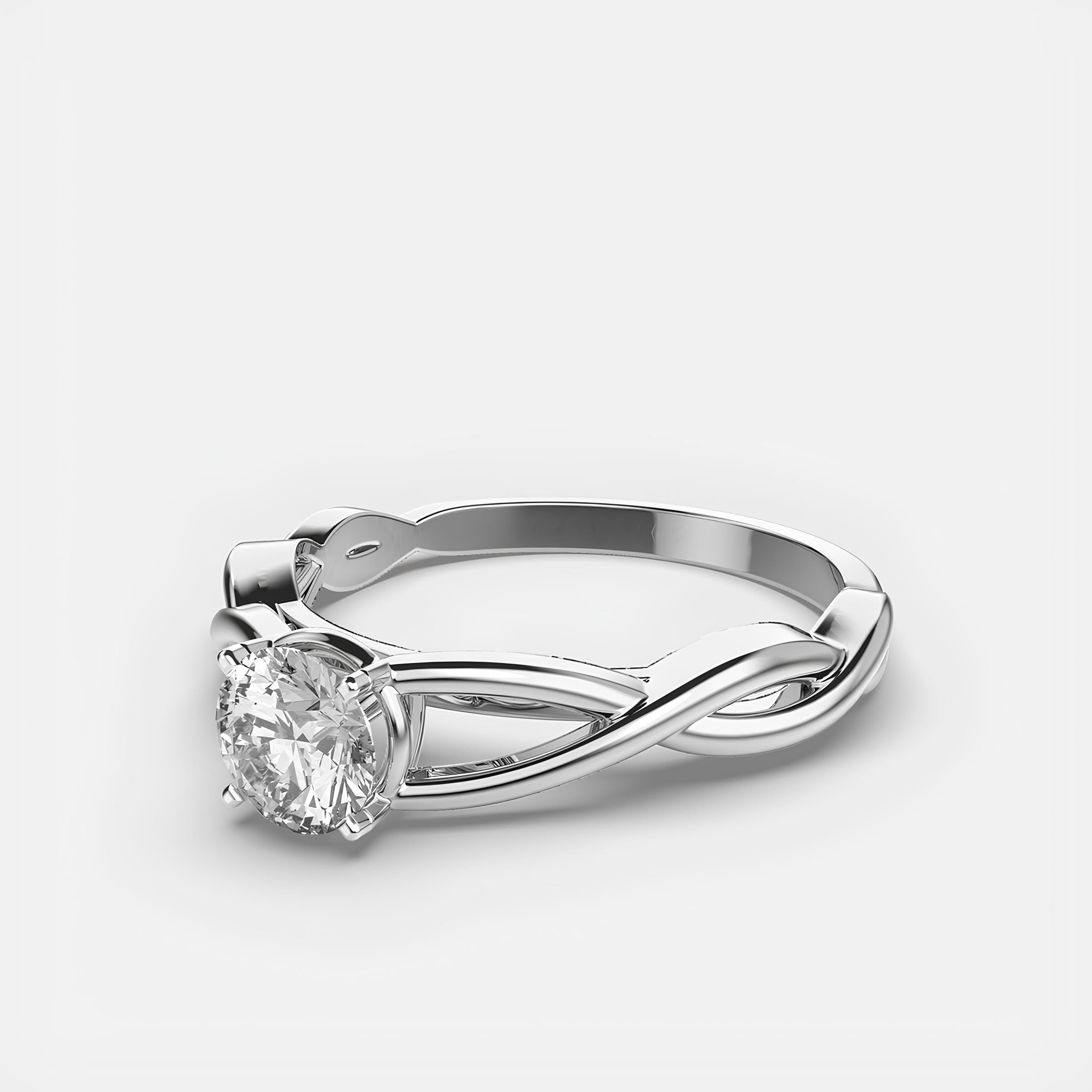 Round Diamond Wedding Band – EF VS/SI Lab-Created Diamond Ring for Women in 14K Solid Gold