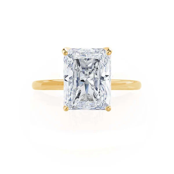 Certified 1.00 CT Radiant Cut EF VS/SI Lab Grown Diamond Nordic Gold Engagement Ring (Demi -Fine)