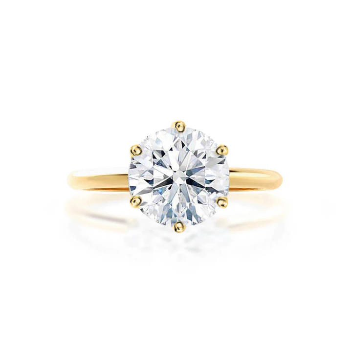 Certified 1.00 CT Round Cut EF VS/SI Lab Grown Diamond Nordic Gold Engagement Ring (Demi -Fine)