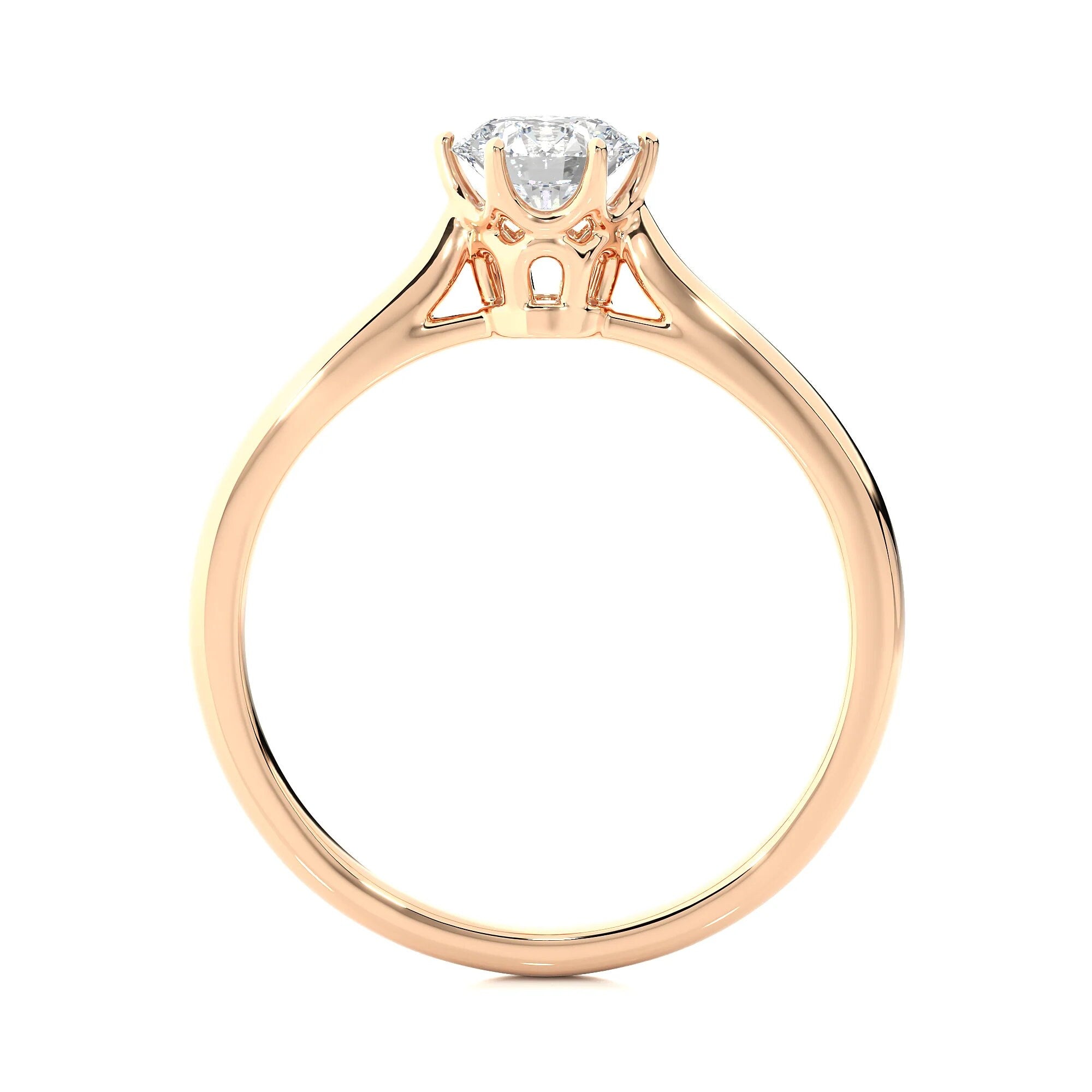 Exquisite IGI Certified 1.50 Ct Lab Grown Diamond Solitaire Engagement Ring in 14K Real Gold – Ethically Sourced EF VS/SI Conflict-Free Diamond