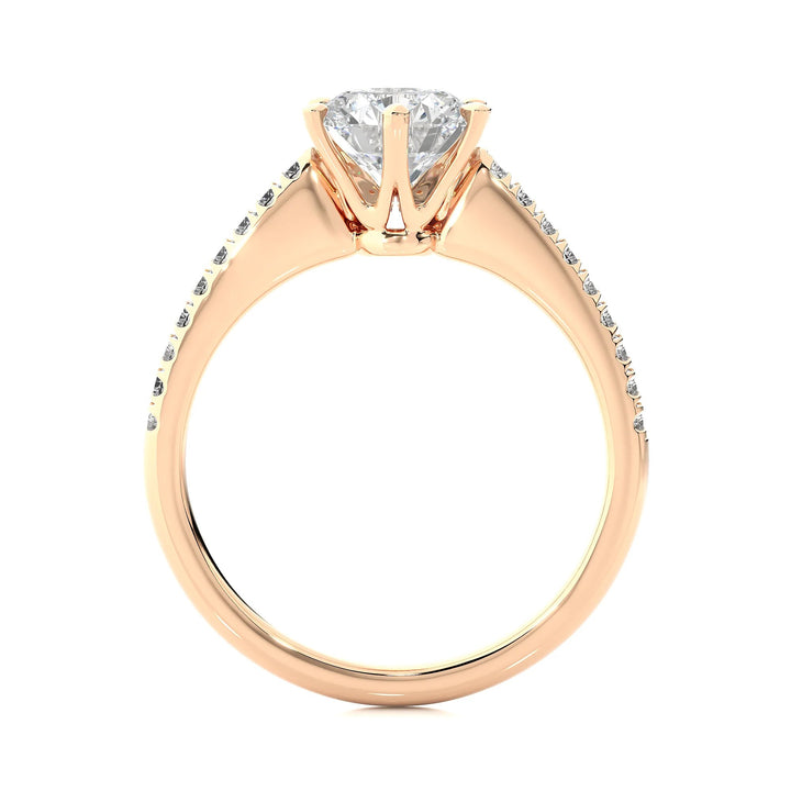 1.50 Ct IGI Certified EF VS/SI Lab Grown Diamond Solitaire Engagement Ring – 6-Prong Setting in 14K Gold or Platinum