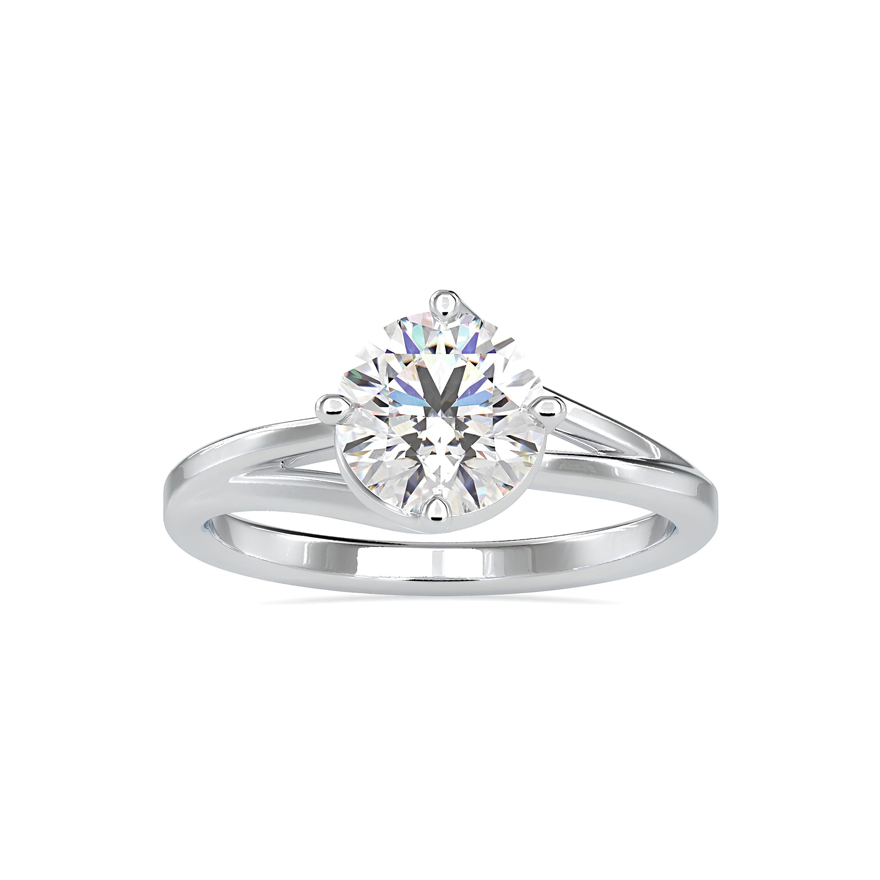 IGI Certified 1.00 Ct Lab-Grown Diamond Solitaire Engagement Ring – VS/SI Clarity Diamond in 14K Solid Gold