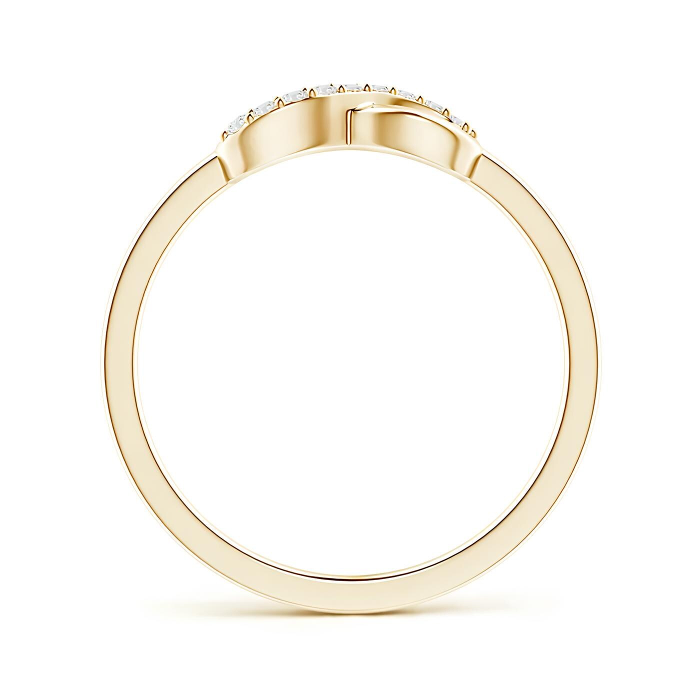 Delicate EF VS/SI Lab-Created Diamond Ring – Solid 14K Gold Women's Half Eternity Wedding or Engagement Band