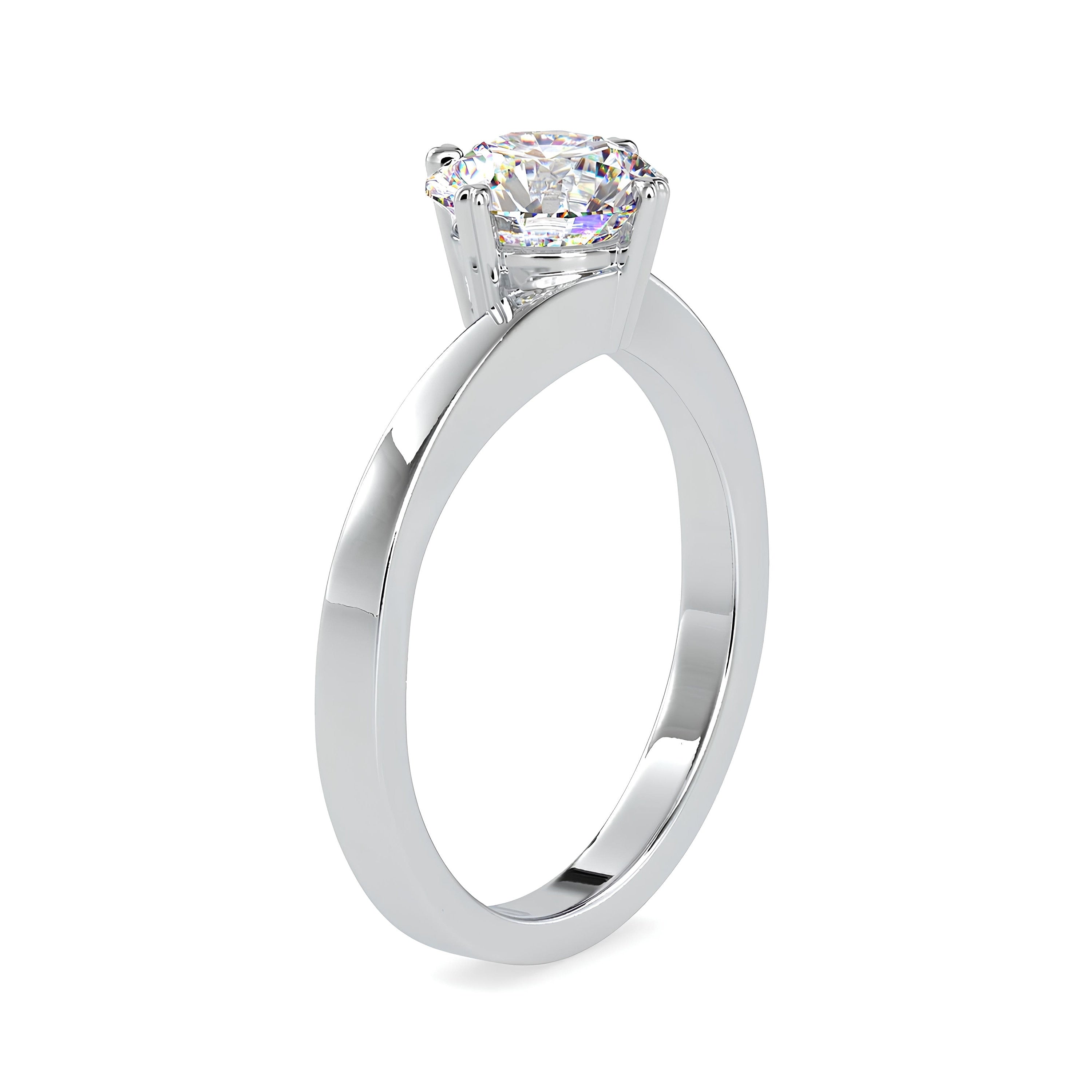 IGI Certified EF VS/SI Lab-Grown Diamond Solitaire Engagement Ring – 0.25 to 2.00 Ct Diamond in 14K Solid Gold