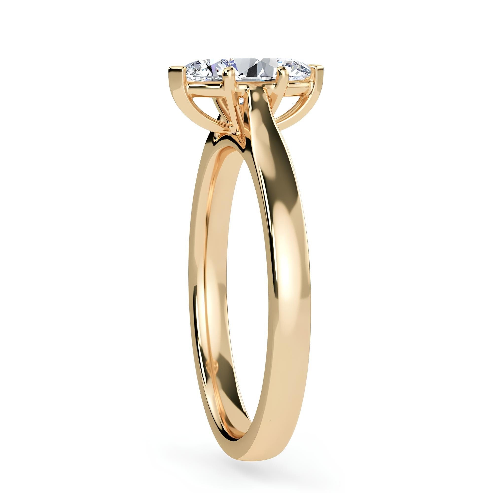 Round Cut Lab-Grown EF VS/SI Diamond Solitaire Engagement Ring – IGI Certified, Conflict-Free Diamond in 14K Solid Gold | Wedding or Valentine’s Gift