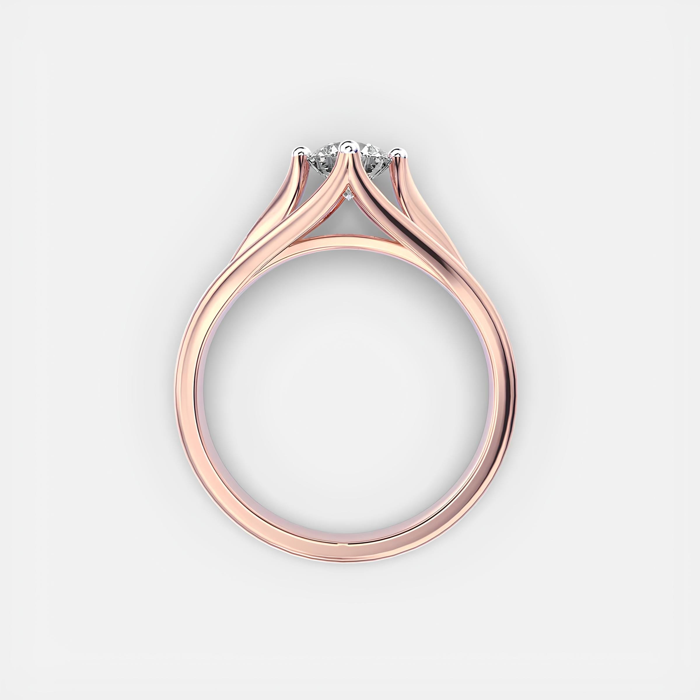 1.00 Carat Round Cut EF VS/SI Lab-Grown Diamond Solitaire Ring – Women’s Engagement or Anniversary Ring in 14K Gold