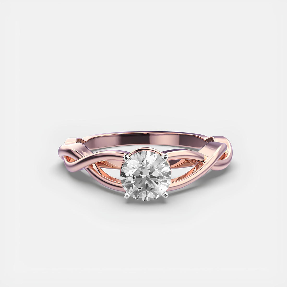 Round Diamond Wedding Band – EF VS/SI Lab-Created Diamond Ring for Women in 14K Solid Gold