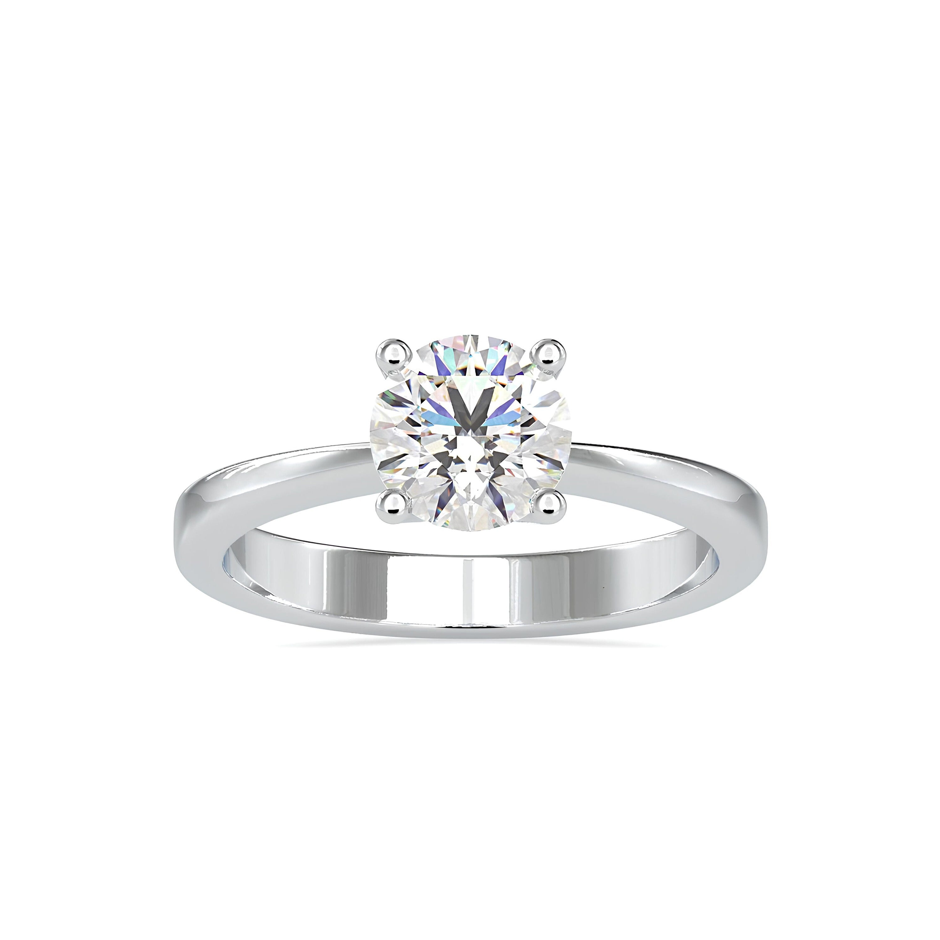 IGI Certified 1.00 Ct Lab-Grown Diamond Solitaire Engagement Ring – EF VS/SI Diamond in 14K Real Gold – Perfect for Weddings, Anniversaries, or Gifts