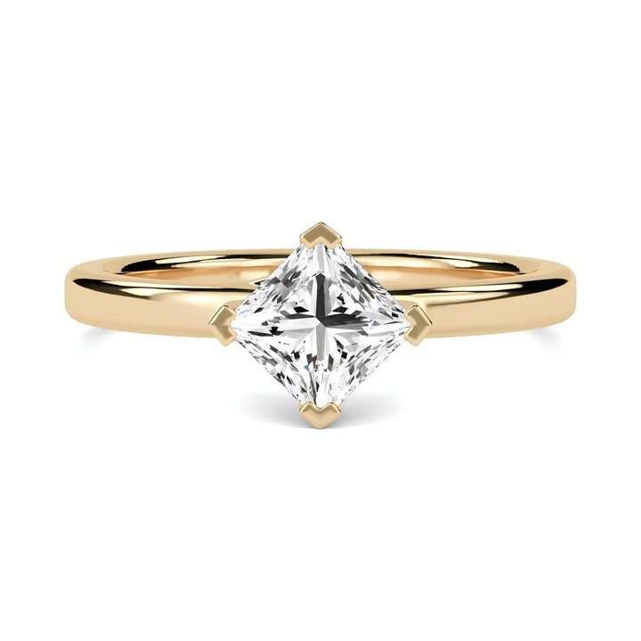 1.00 CT EF VS/SI Lab-Grown Princess Cut Diamond Solitaire Engagement Ring – 14K Solid Gold Wedding Ring | Anniversary or Valentine’s Gift for Her