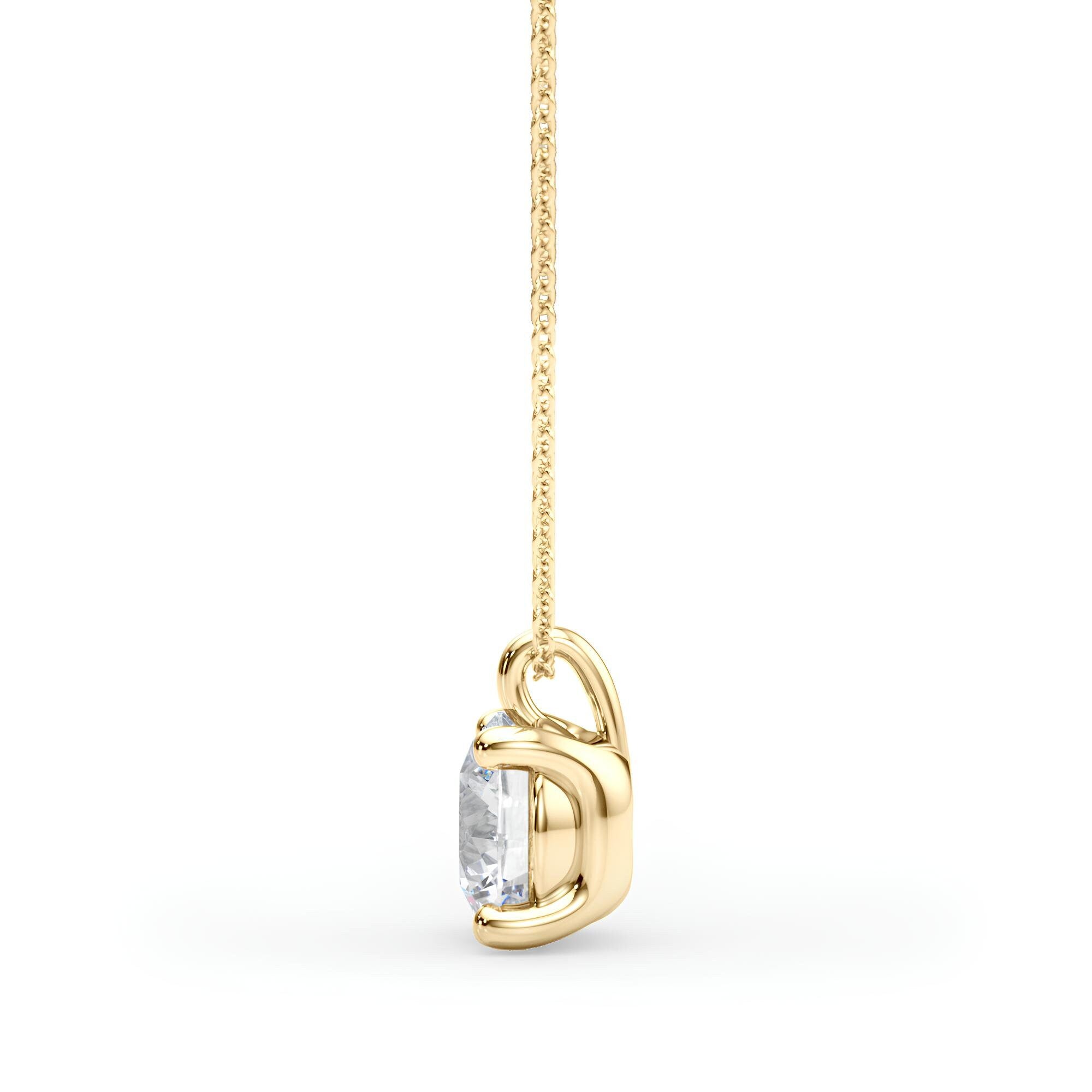 0.25 to 2.00 CTW Lab-Grown Round Diamond Pendant Necklace IGI Certified EF VS/SI 14K Gold Anniversary Gift for Her or Wife