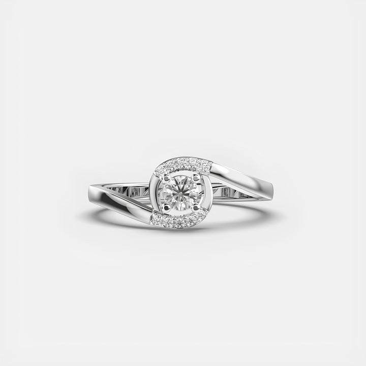 Elegant EF VS/SI Lab-Created Diamond Half Eternity Wedding Band 14K Gold Ring for Women