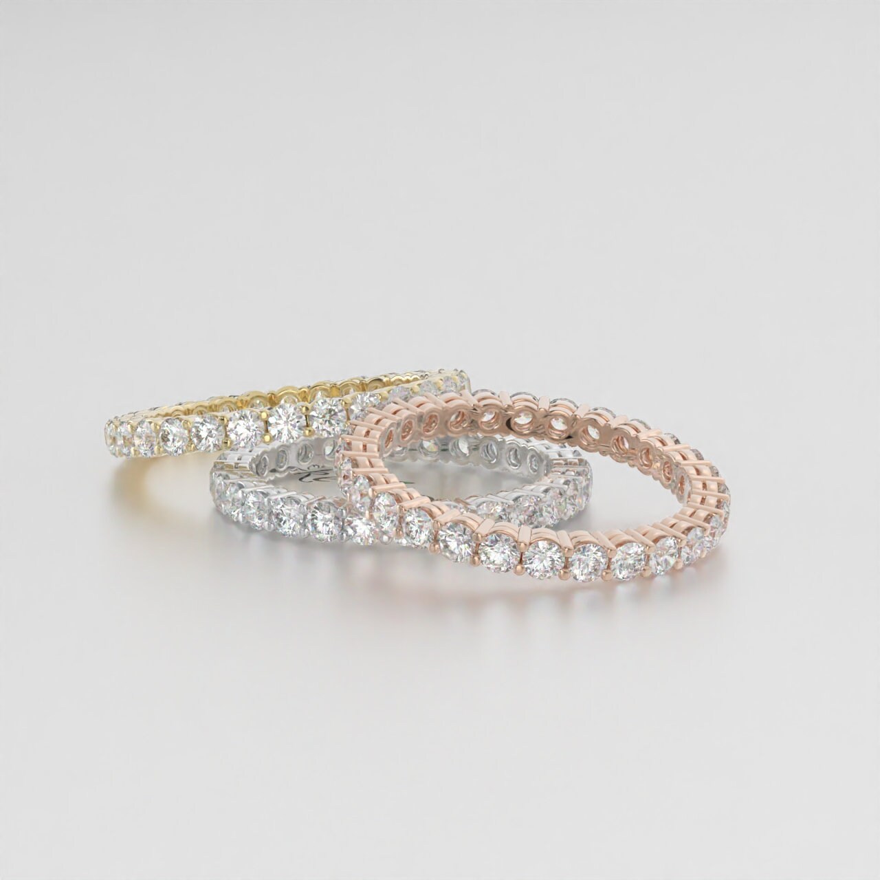 2.00mm Lab-Grown Diamond Wedding Band Round Brilliant Cut EF VS/SI Eternity Ring for Women, Perfect Gift for Her