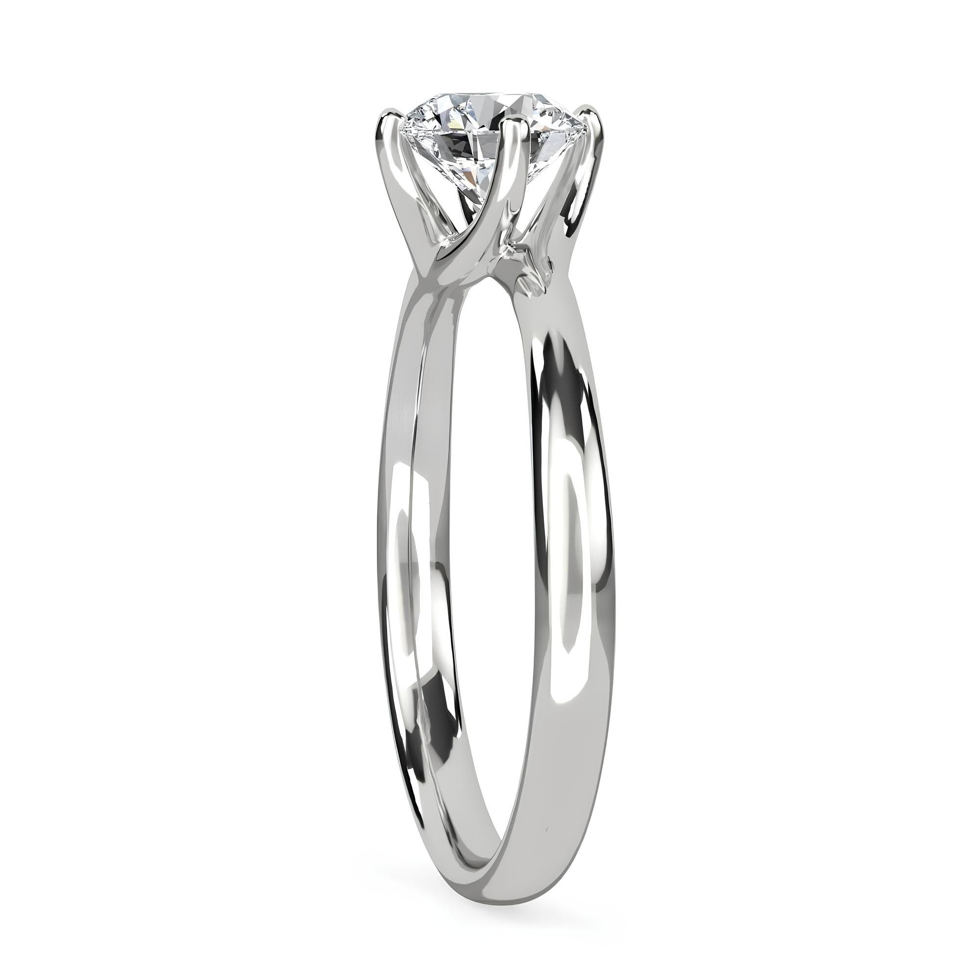 0.25–2.00 CT Round Cut EF VS/SI Lab-Grown Diamond Solitaire Engagement Ring – IGI Certified, Conflict-Free Diamonds in 14K Solid Gold Wedding Ring