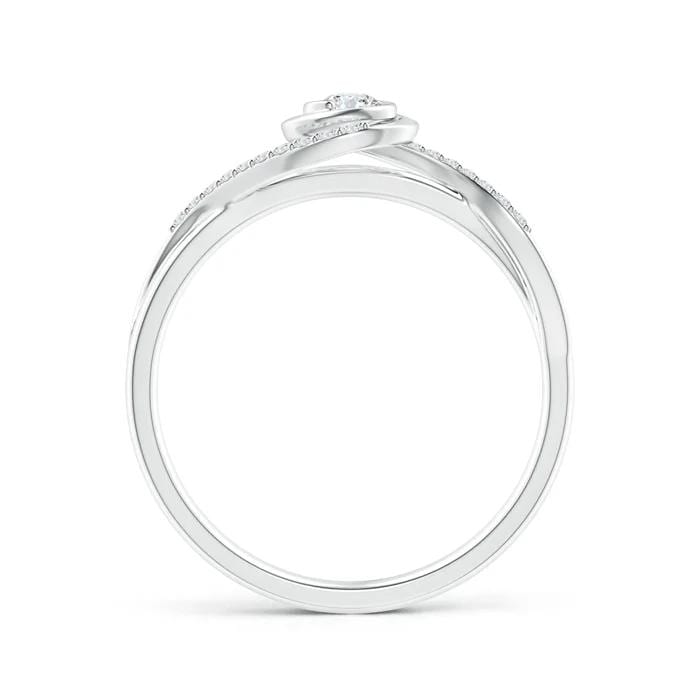 Elegant Half Eternity Diamond Ring EF VS/SI Lab-Created Diamond Wedding Band or Engagement Ring for Women in 14K Solid Gold