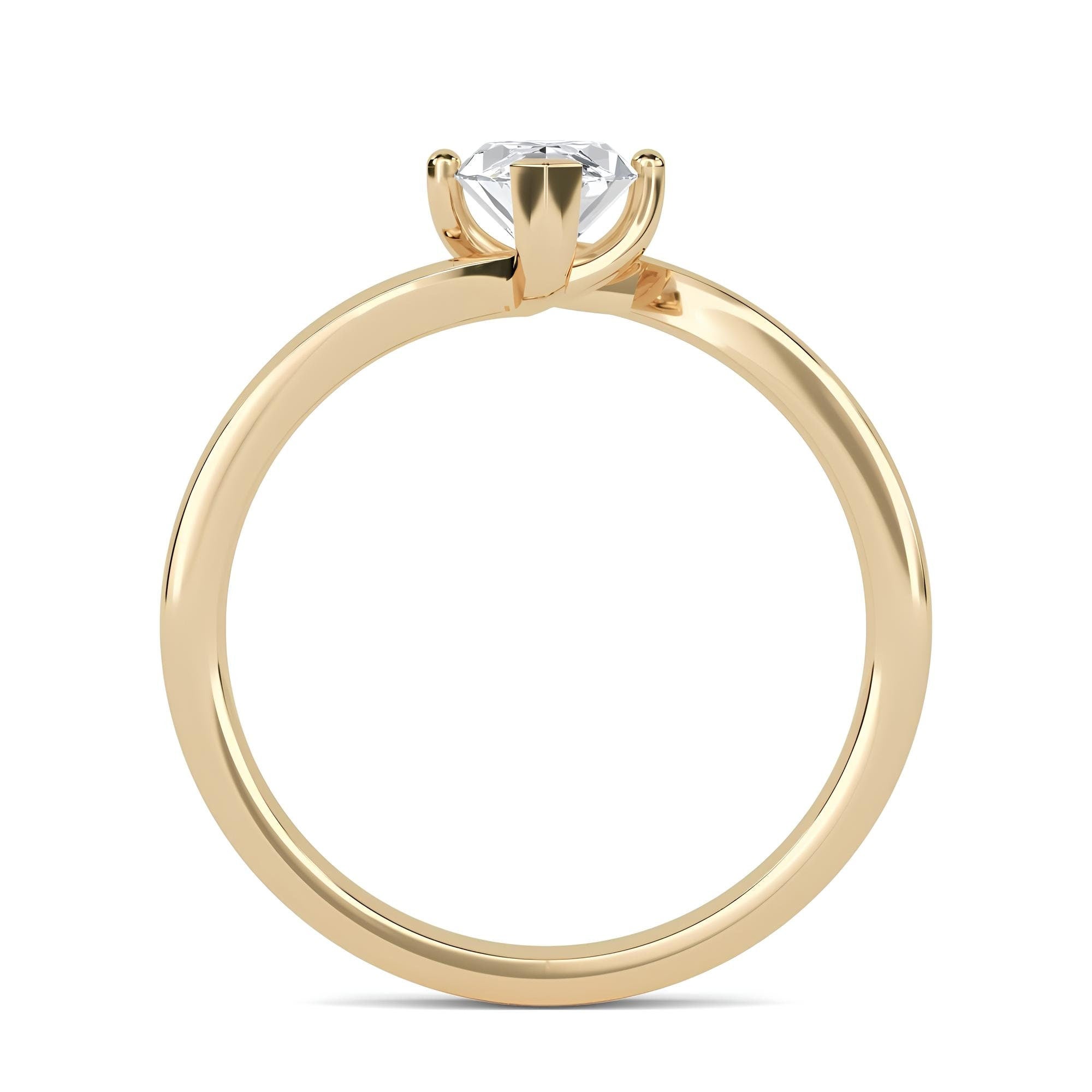 1.00 Ct Marquise Cut Lab-Grown Diamond Solitaire Engagement Ring EF VS/SI Certified Diamond in 14K Gold or Platinum