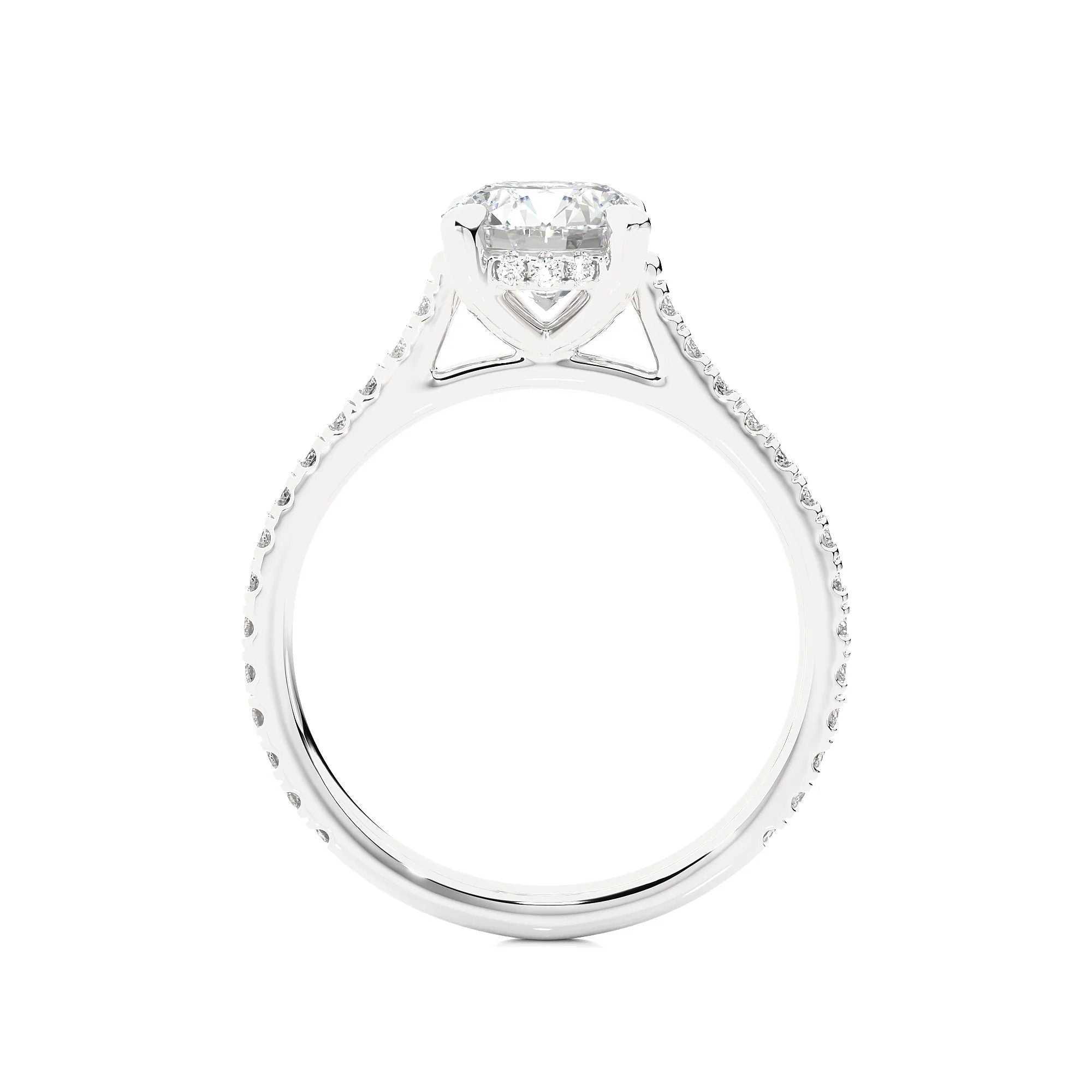 1.30 Ct EF VS/SI Certified Lab Grown Diamond Solitaire Engagement Ring / 14K Real Gold / Conflict-Free Lab-Grown Diamond
