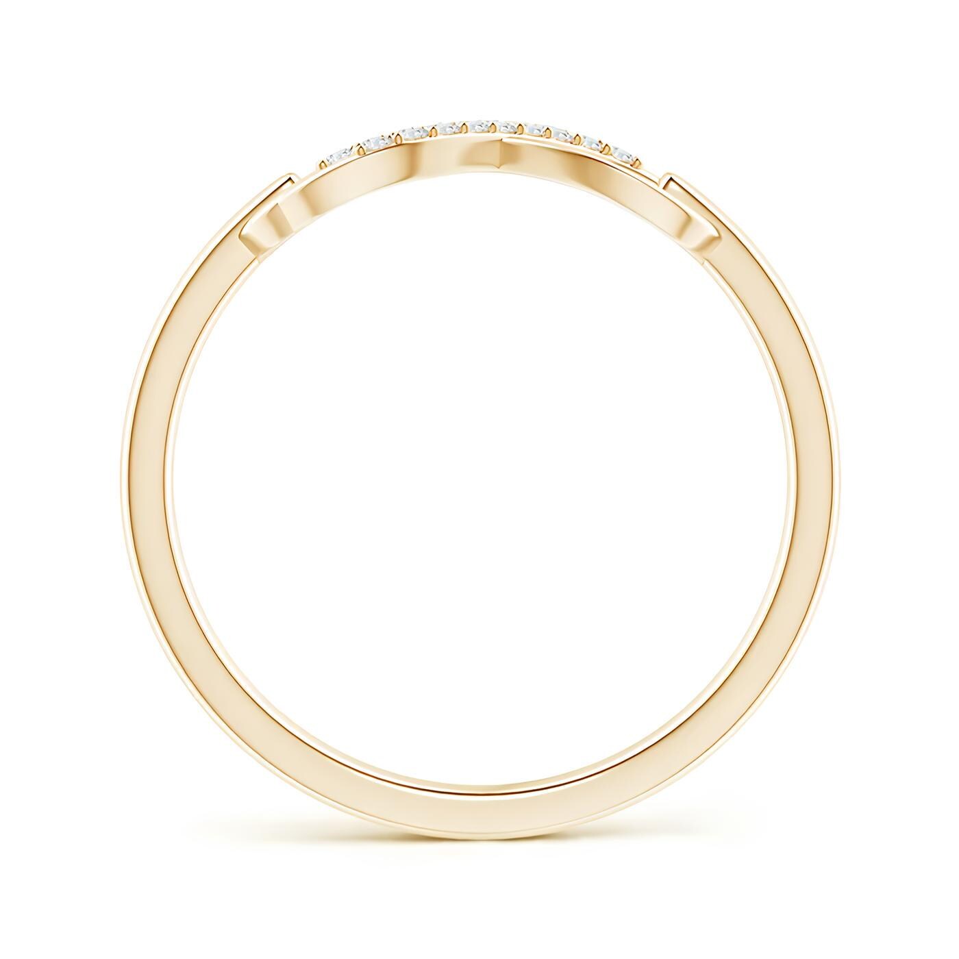 Delicate EF VS/SI Lab-Created Diamond Ring – 14K Solid Gold Women's Half Eternity Wedding Band