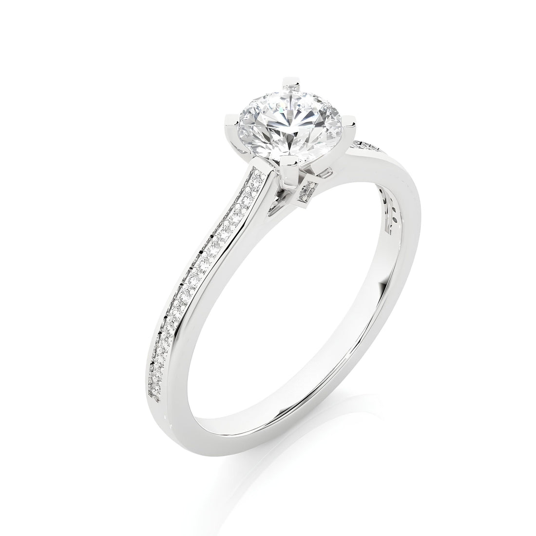 1.00 Ct IGI Certified EF VS/SI Lab-Grown Diamond Solitaire Engagement Ring – Set in 14K Gold or Platinum – Elegant Wedding & Anniversary Gift