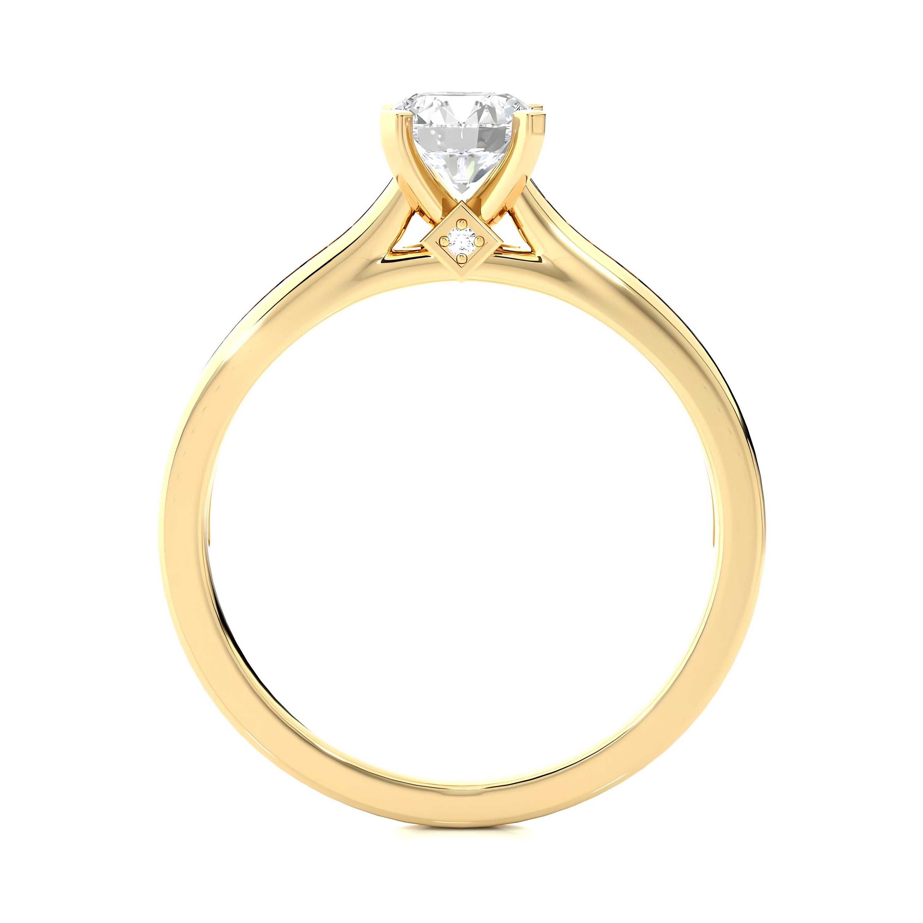 1.00 Ct IGI Certified EF VS/SI Lab-Grown Diamond Solitaire Engagement Ring – Set in 14K Gold or Platinum – Elegant Wedding & Anniversary Gift