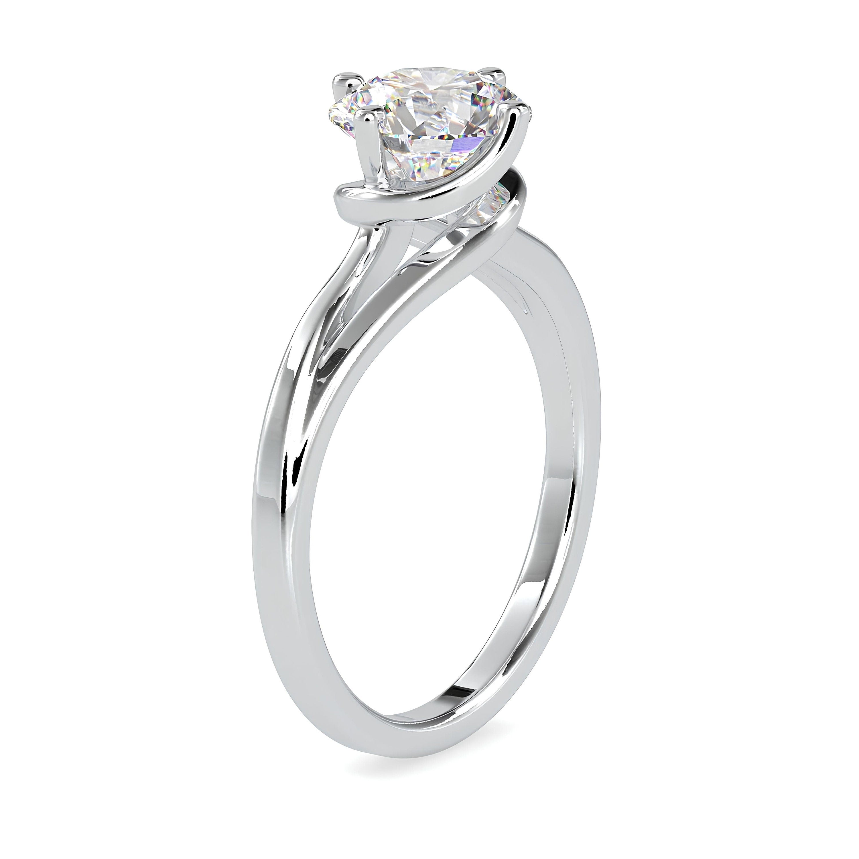 IGI Certified 1.00 Ct Lab-Grown Diamond Solitaire Engagement Ring – VS/SI Clarity Diamond in 14K Solid Gold