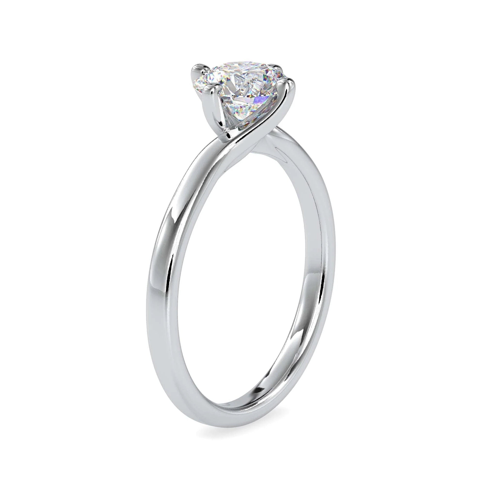 Certified 0.50 CT Lab-Grown Diamond Solitaire Engagement Ring – VS/SI Diamond Set in 14K Solid Gold