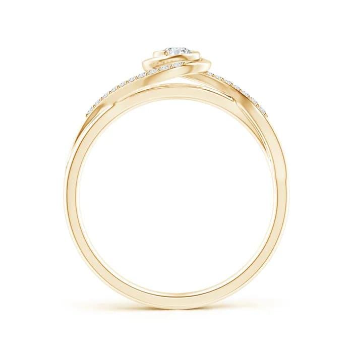 Elegant Half Eternity Diamond Ring EF VS/SI Lab-Created Diamond Wedding Band or Engagement Ring for Women in 14K Solid Gold