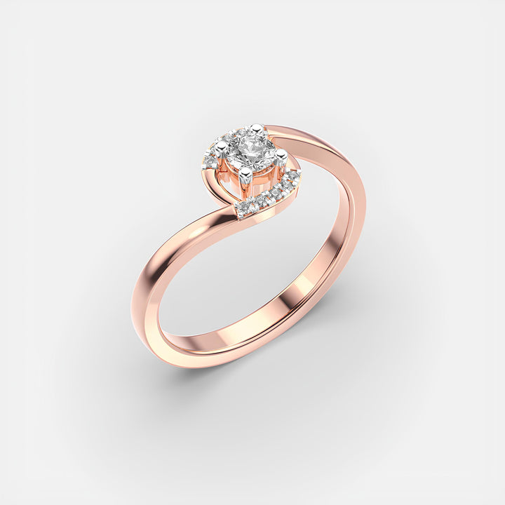 Elegant EF VS/SI Lab-Created Diamond Half Eternity Wedding Band 14K Gold Ring for Women