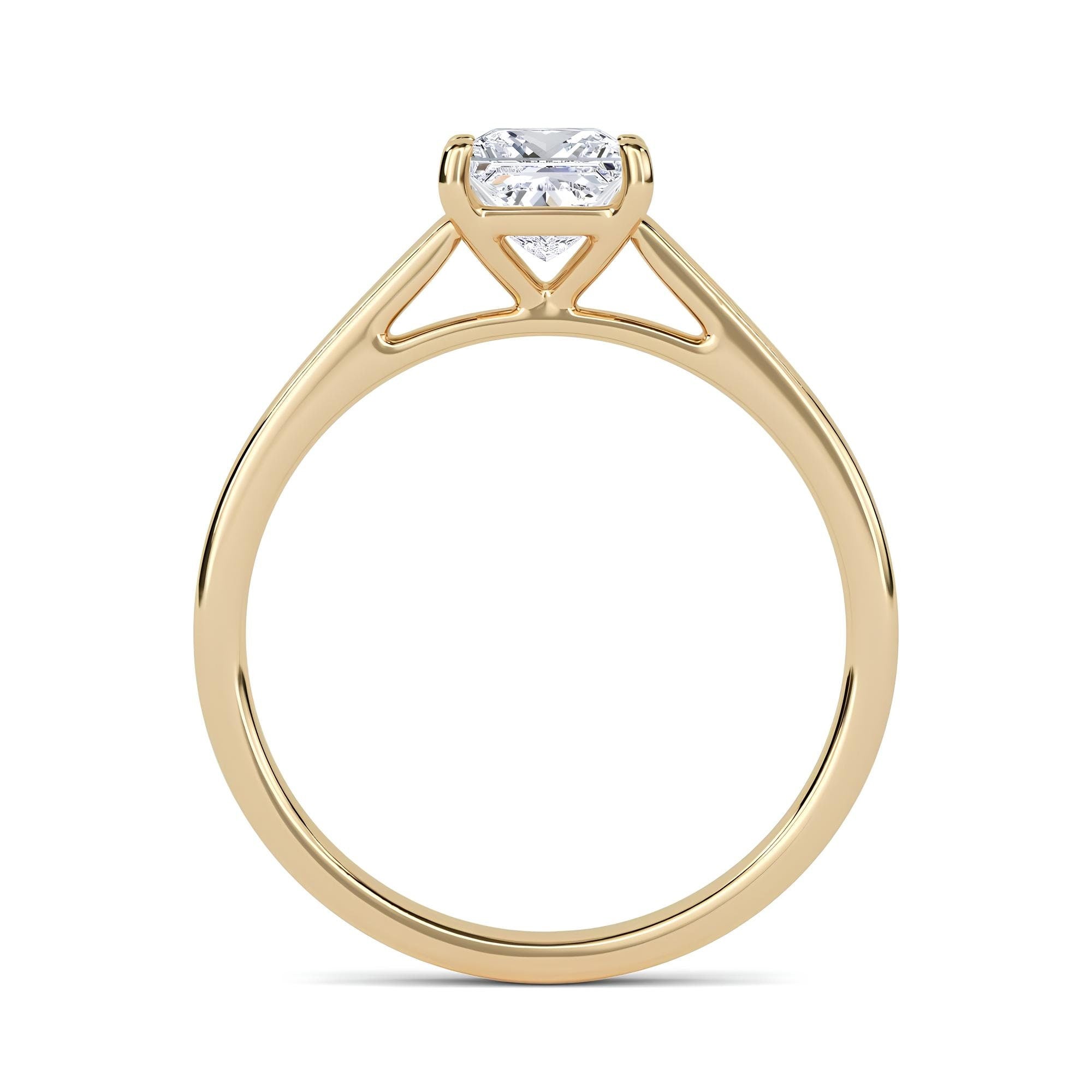 1.00 CT Princess Cut Lab-Grown Diamond Solitaire Engagement Ring – EF VS/SI Clarity in 14K Solid Gold | Timeless Wedding or Anniversary Band